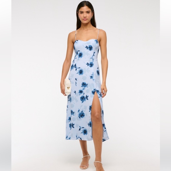 Abercrombie & Fitch Dresses & Skirts - Abercrombie & Fitch Camille Midi Dress in Periwinkle Floral